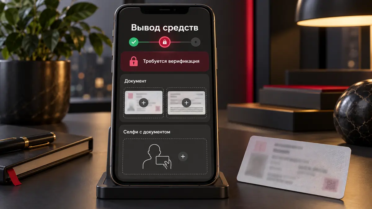 Запрос документов KYC перед выводом
