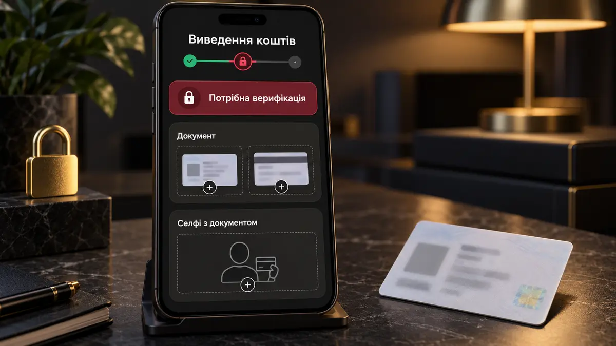 Запит документів KYC перед виведенням