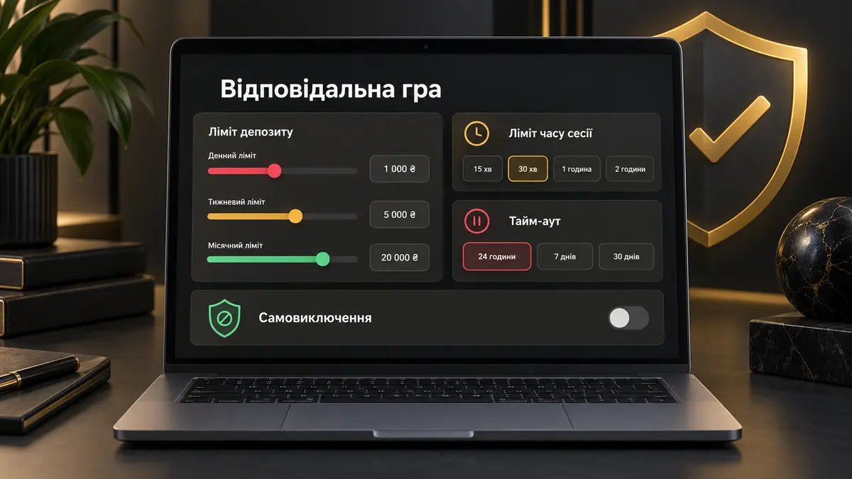 Розділ лімітів і самообмеження в кабінеті гравця