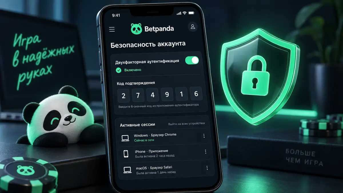 Раздел настроек аккаунта и двухфакторная аутентификация