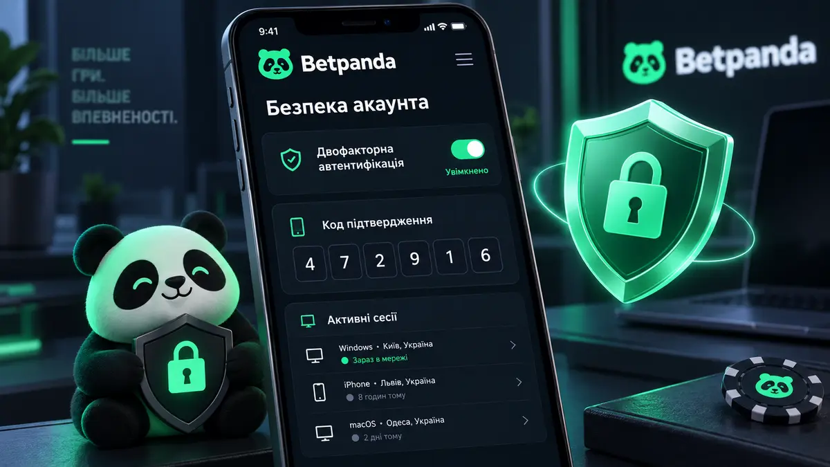 Розділ налаштувань акаунта і двофакторна автентифікація