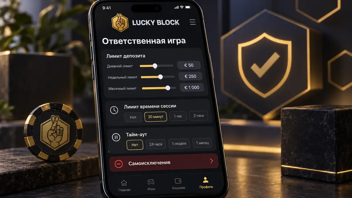 Раздел самоограничения в кабинете игрока