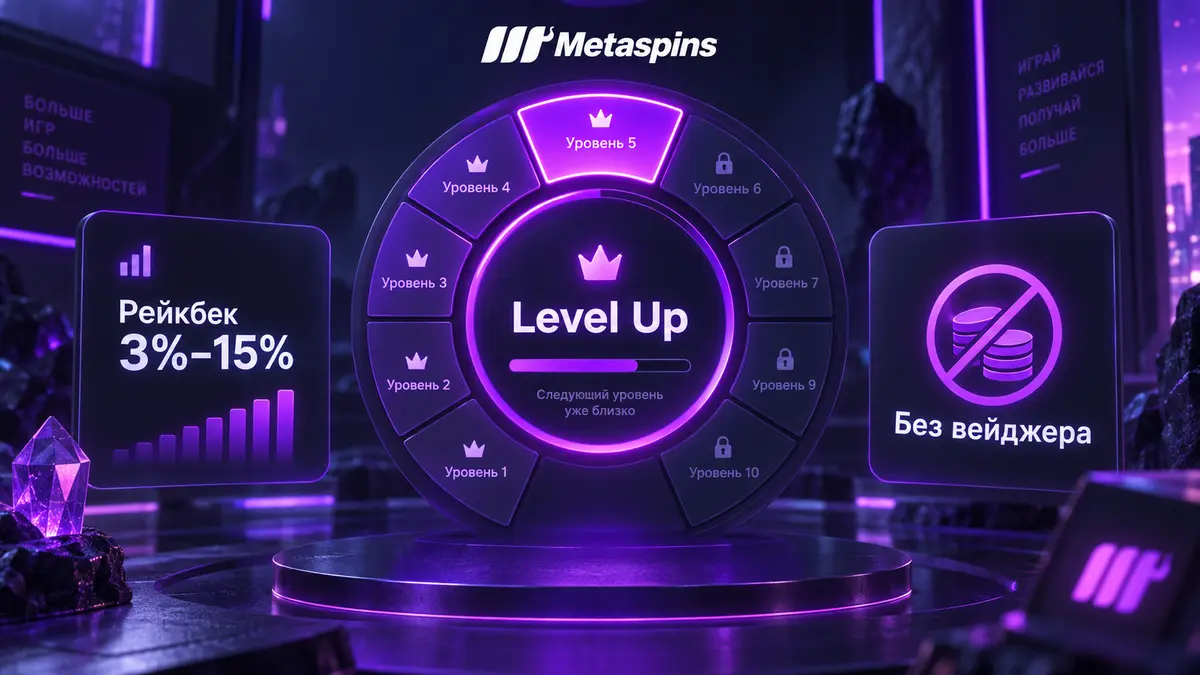 Уровни системы Level Up и ставка рейкбека