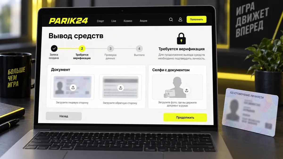Форма верификации документов перед выводом
