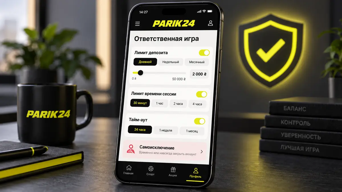 Раздел лимитов и самоограничения в кабинете игрока