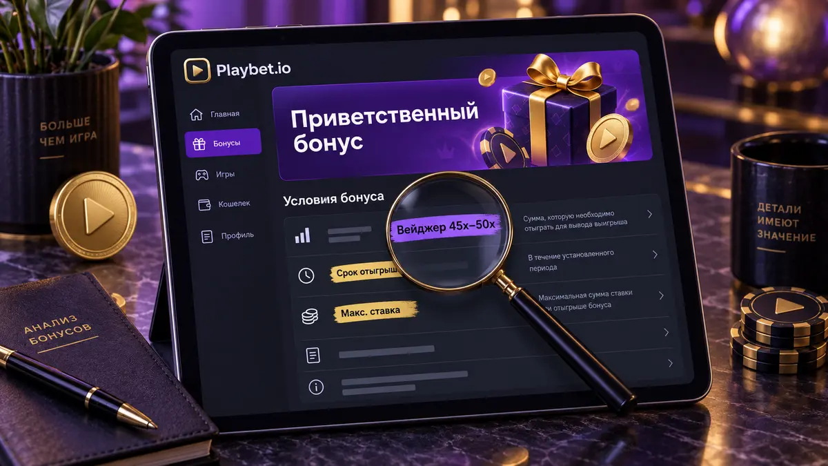 Условия отыгрыша приветственного бонуса в правилах