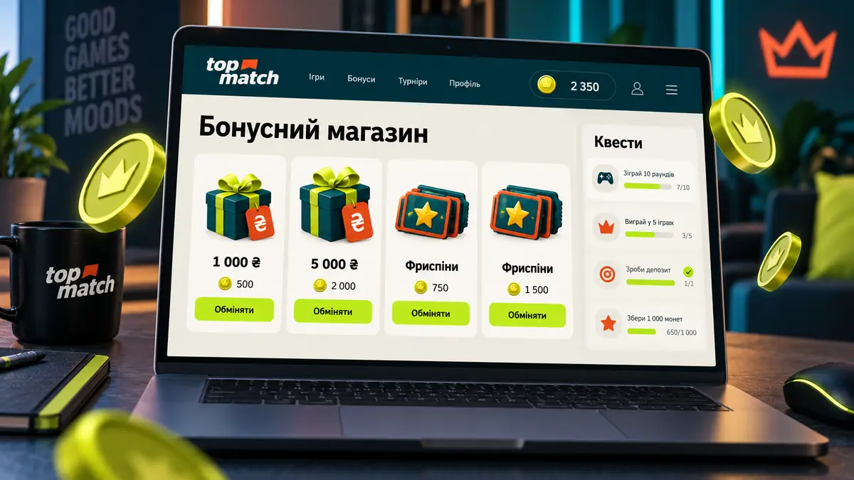 Бонусний магазин із обміном квестової валюти